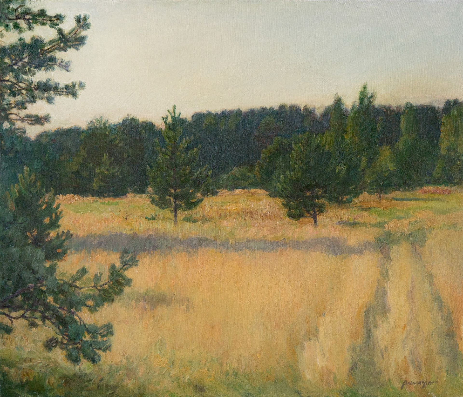 Николай Водолазский (Картина, живопись - 
                  70 x 60 см) Тихие травы августа