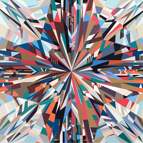 Марина Астахова (Графика цифровая (принты) - 
                  50 x 50 см) Кристалл Красный