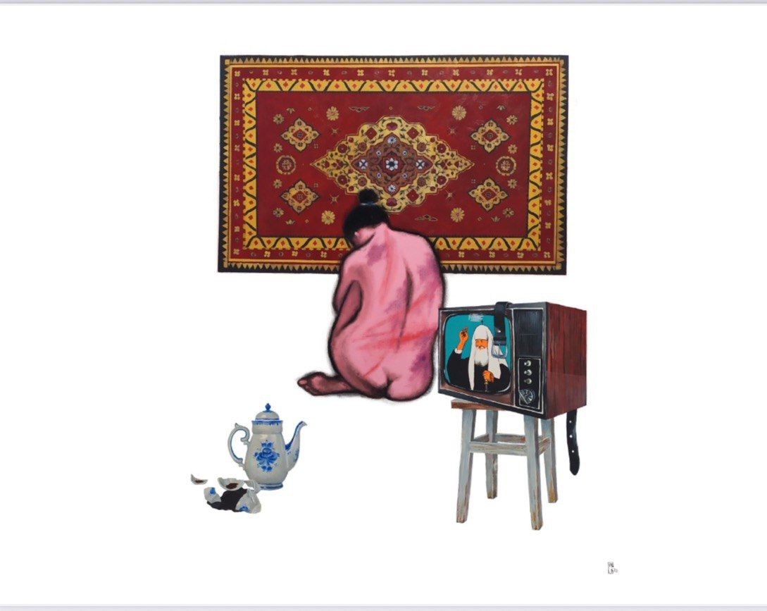 Анна Проказова (Картина, живопись - 
                  120 x 100 см) Традиции