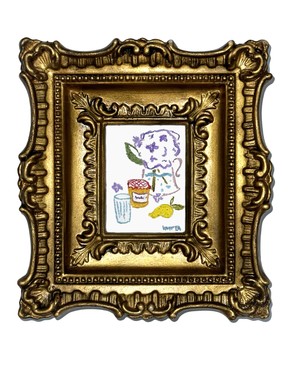 Катя Афонина (Авторская графика - 
                  15 x 18 см) Bonne Maman
