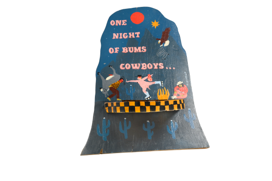 Кирилл Бурыгин (Объект - 
                  70 x 92 см) Стул Bums Cowboys
