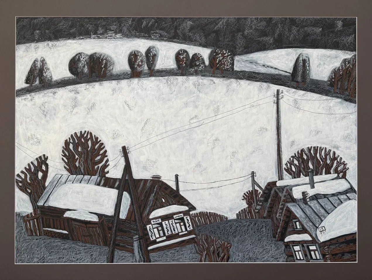 Юлия Шадрина (Авторская графика - 
                  103 x 76 см) Тишина