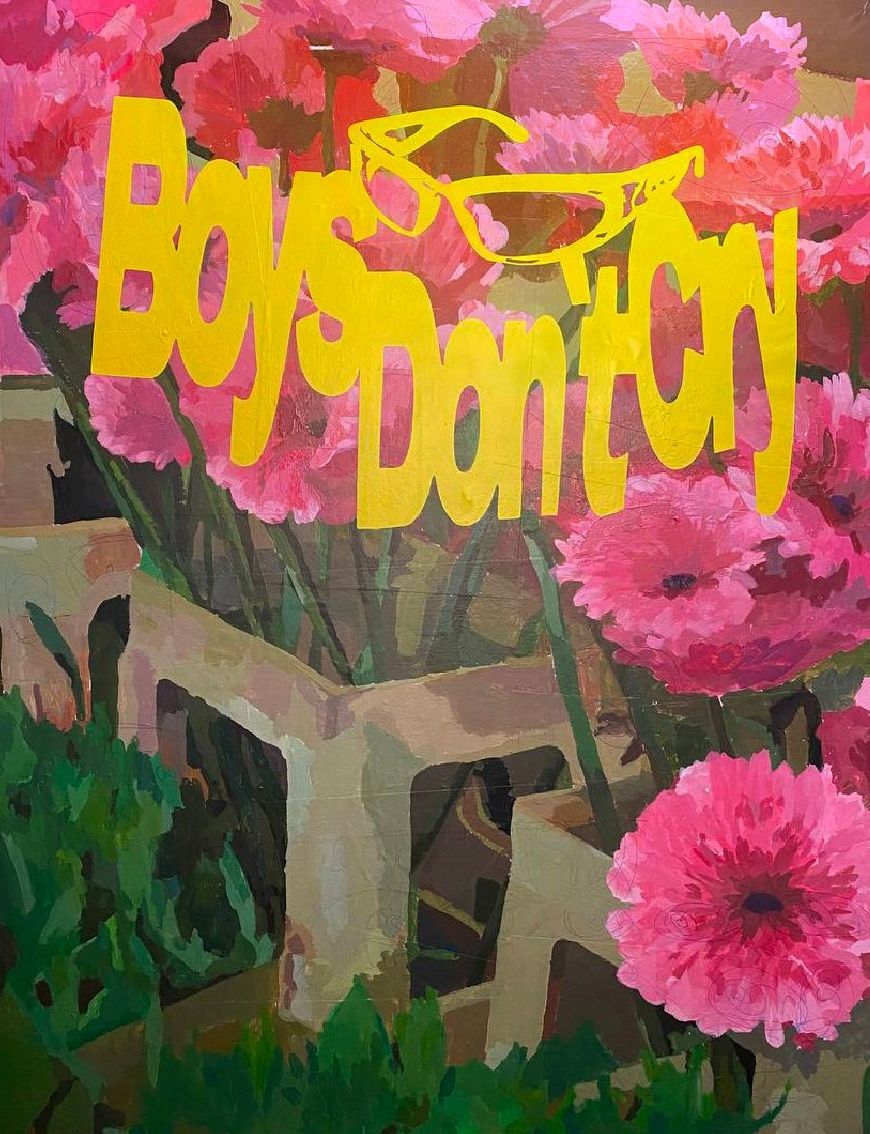 Илья Sario (Картина, живопись - 
                  90 x 70 см) Boys don`t cry