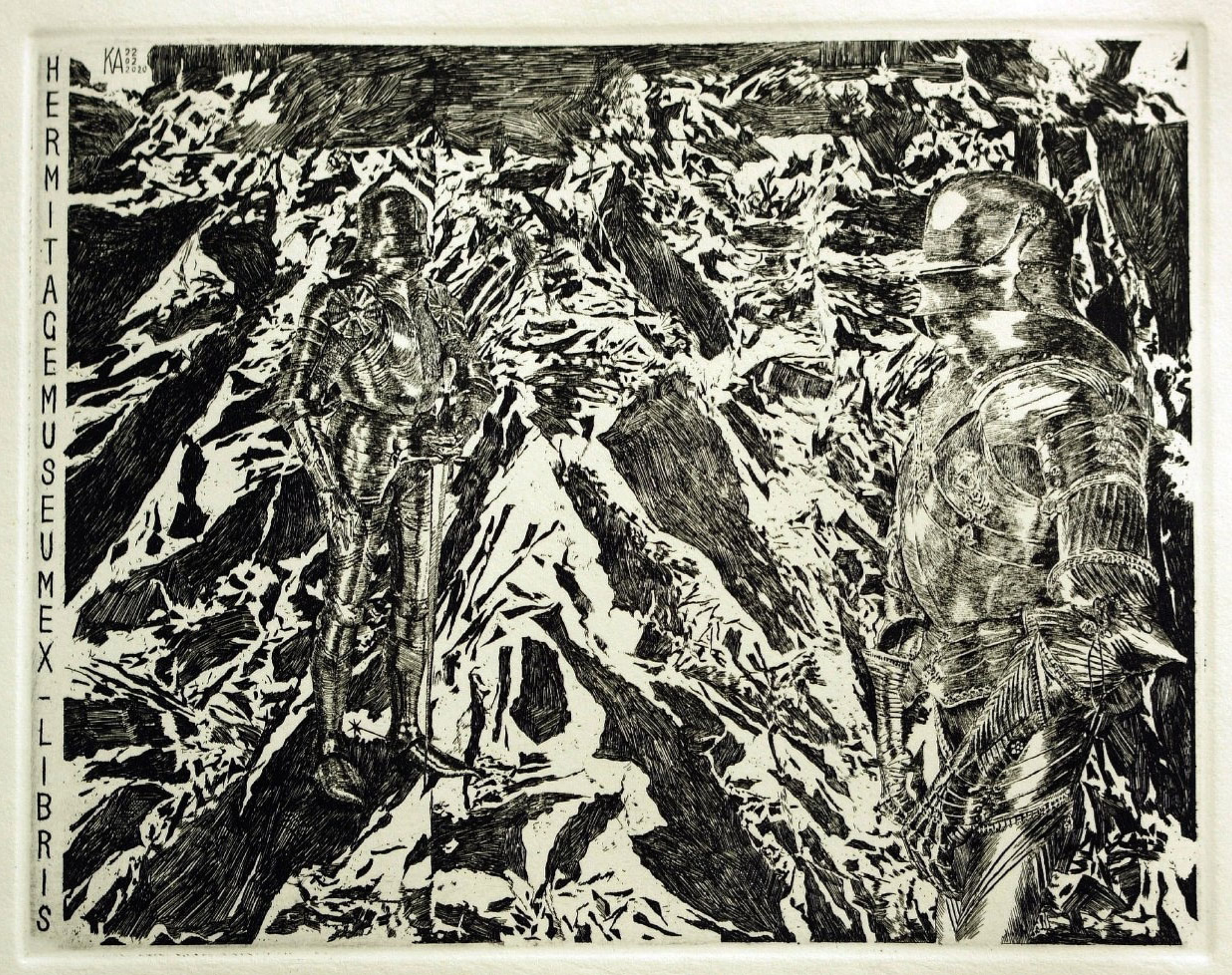 Александр Коряшкин (Графика печатная - 
                  20 x 18 см) ex libris