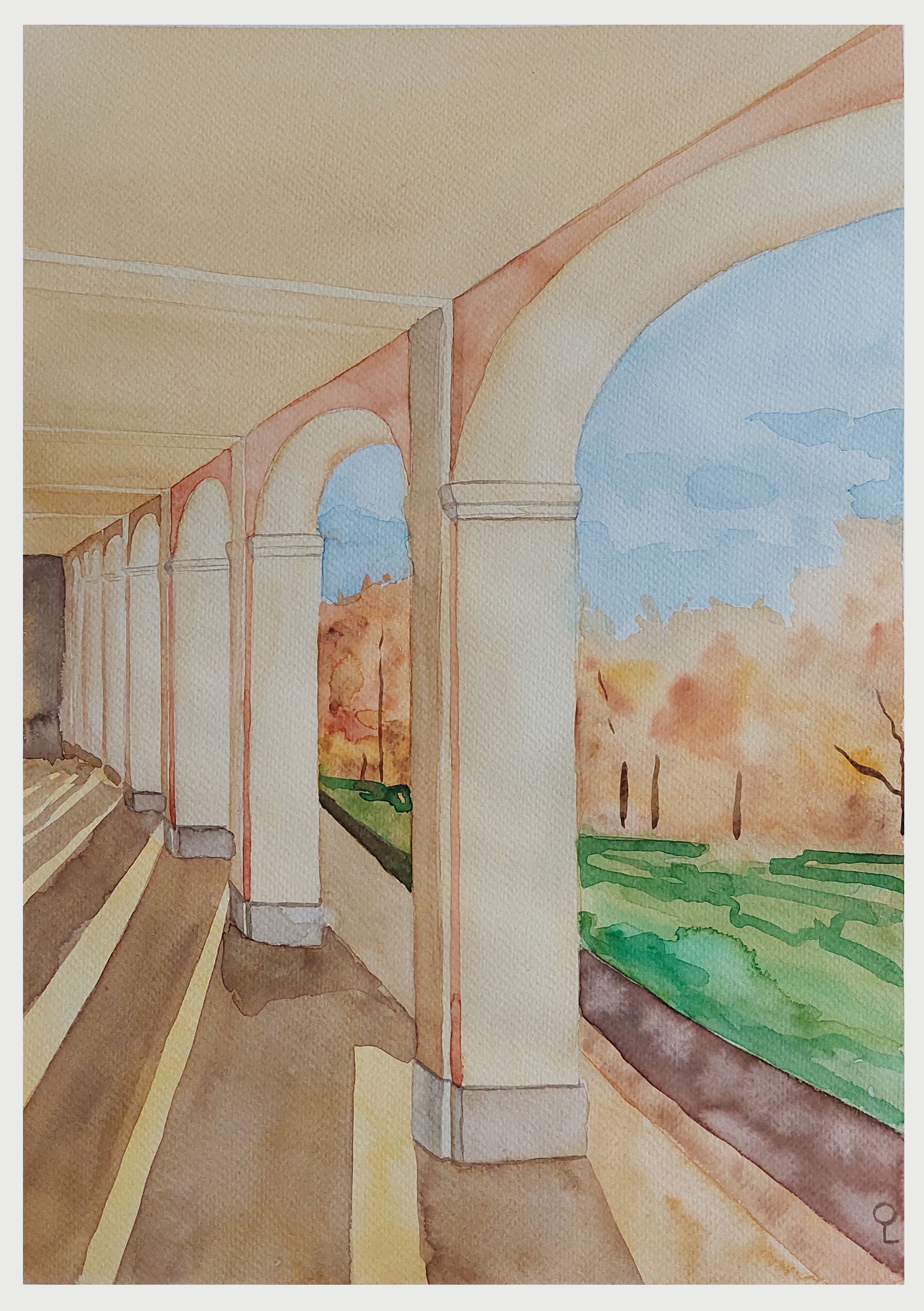 Оливия Лем (Авторская графика - 
                  29.5 x 42 см) Ораниенбаум