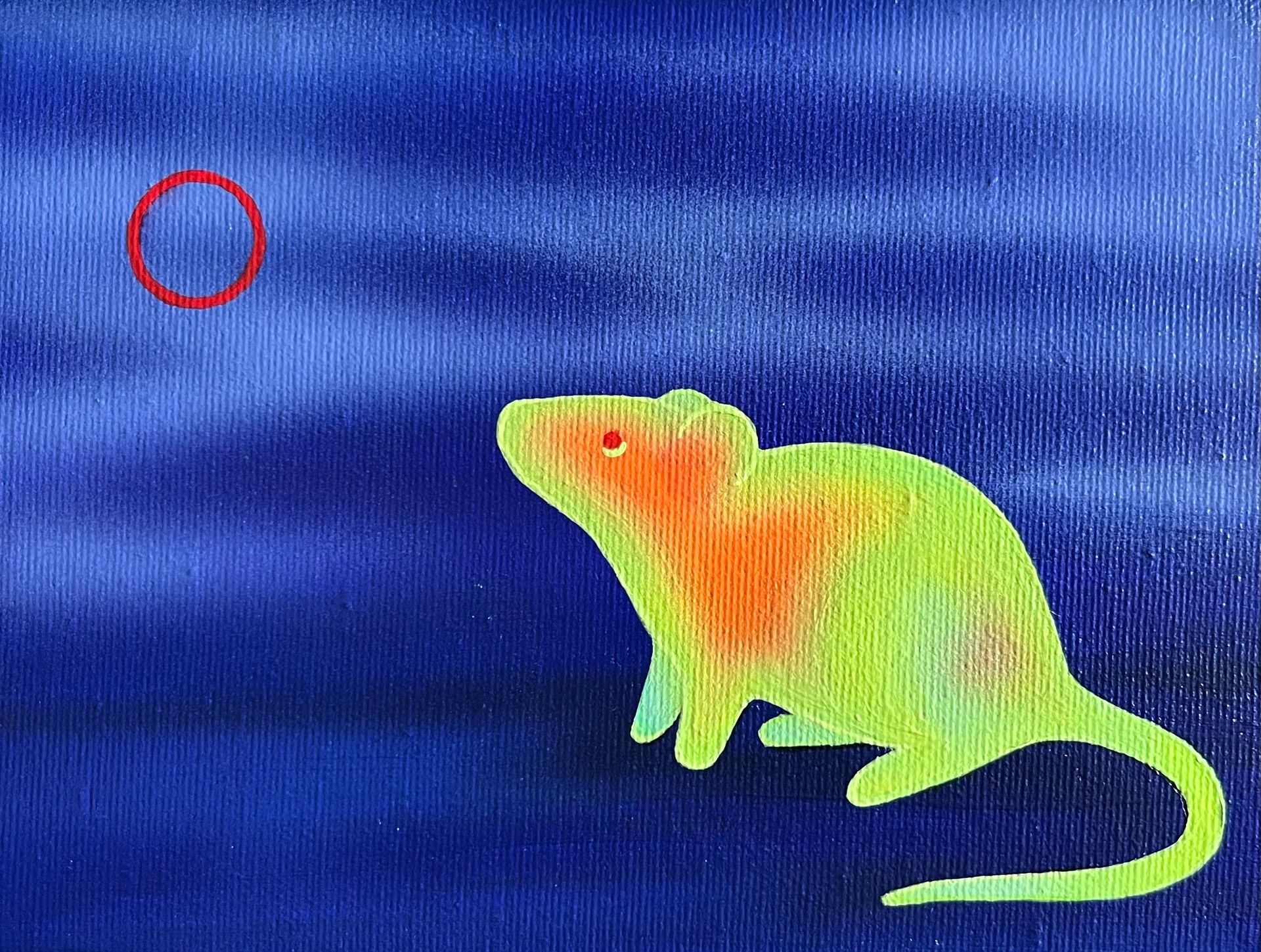 СВЕТ-ЛАНА (Картина, живопись - 
                  20 x 15 см) Что там?