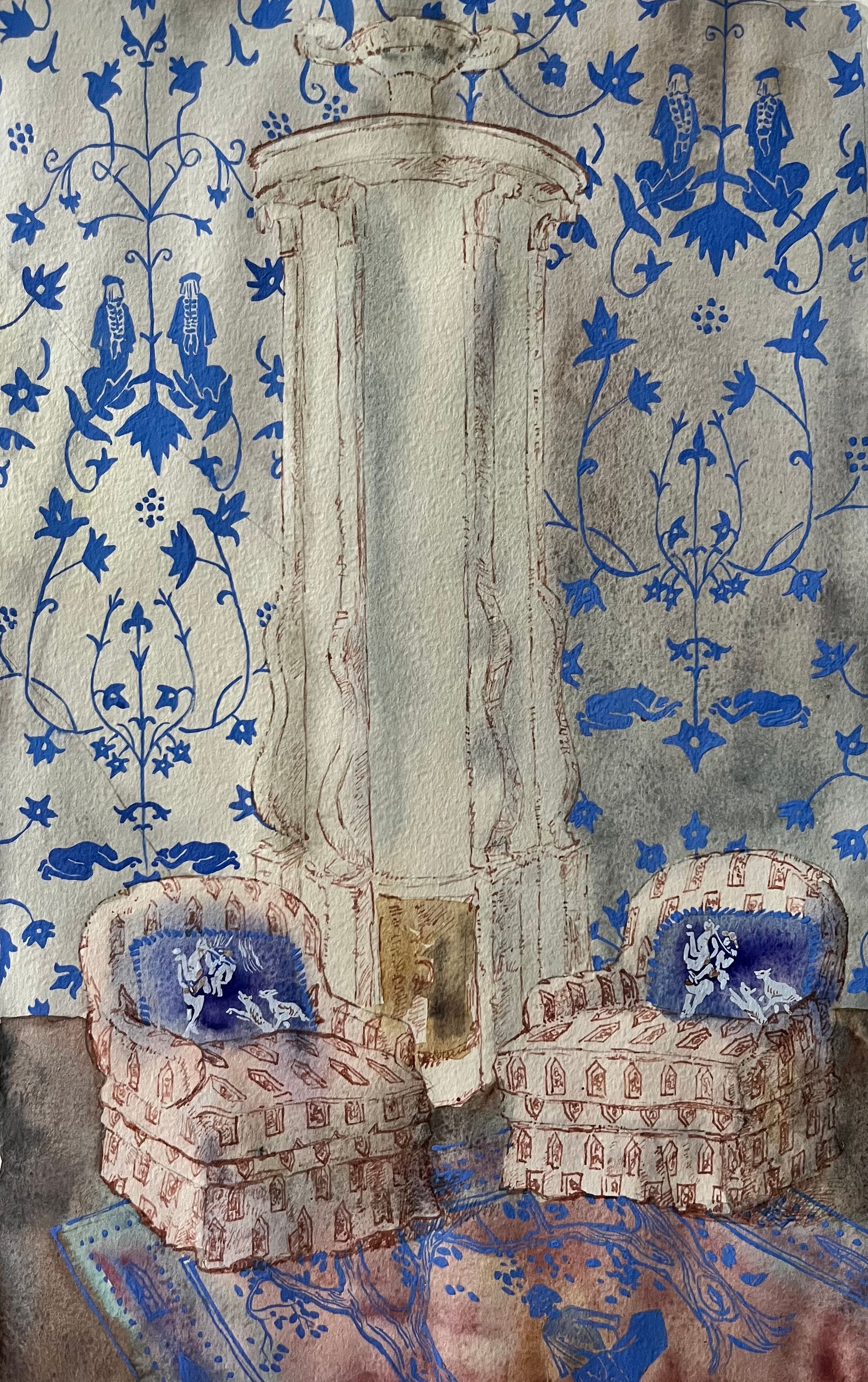 Елизавета Тарасова (Авторская графика - 
                  23 x 37 см) Сероглазый король. Вариант 3