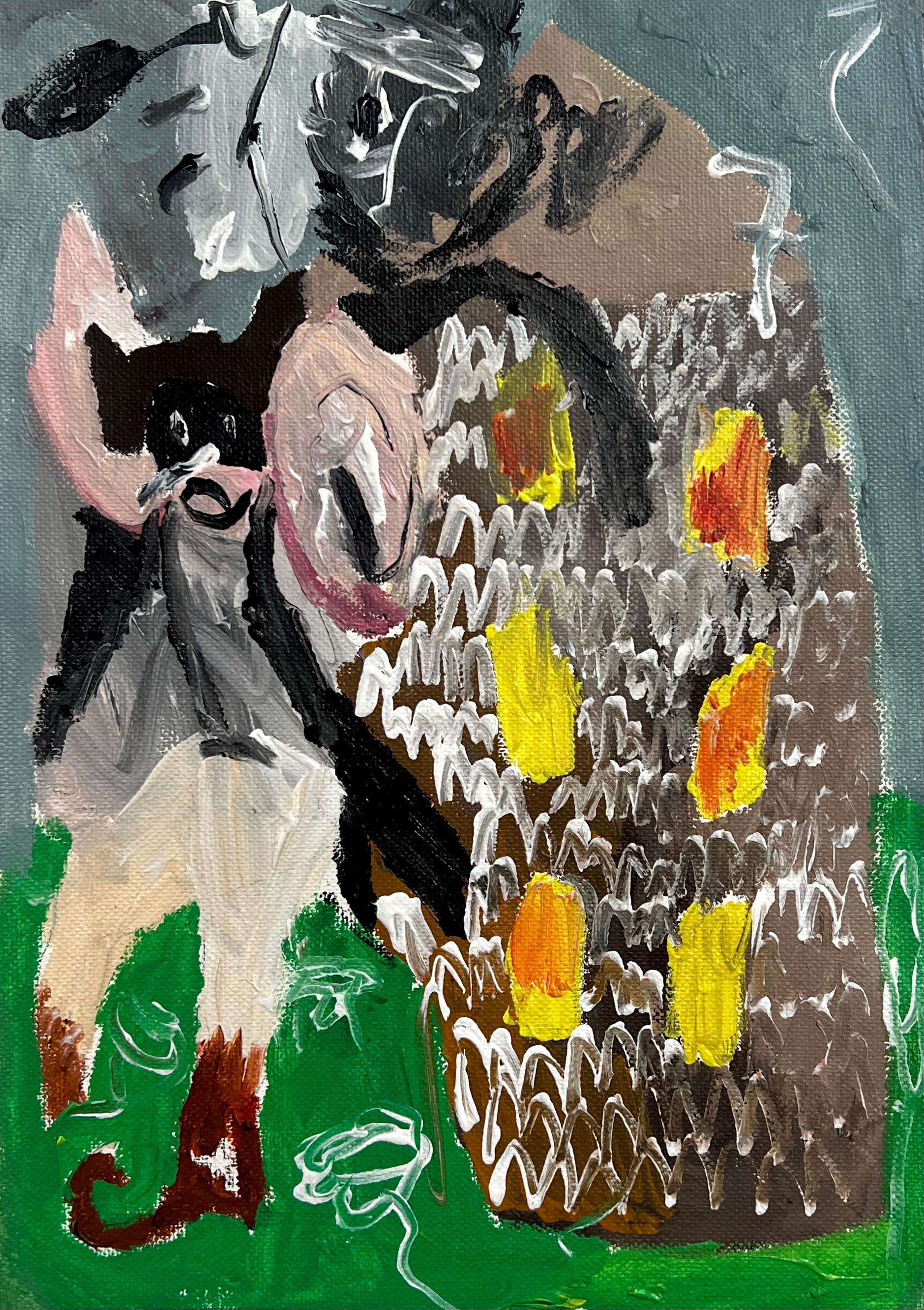 Влад Мальцев (Авторская графика - 
                  30 x 40 см) Портфель с необходимыми вещами