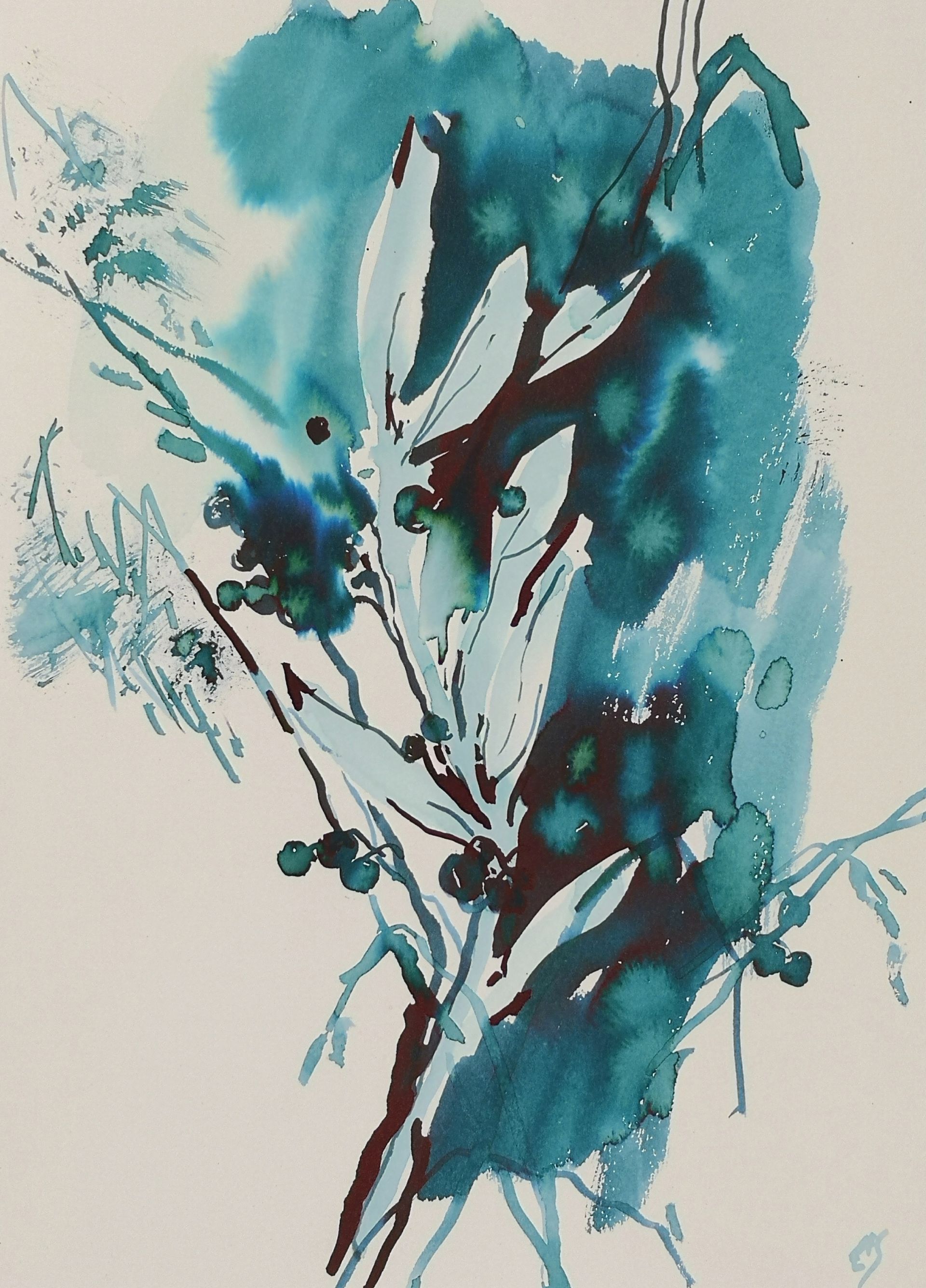 Елена Санина (Авторская графика - 
                  21 x 30 см) Импровизация