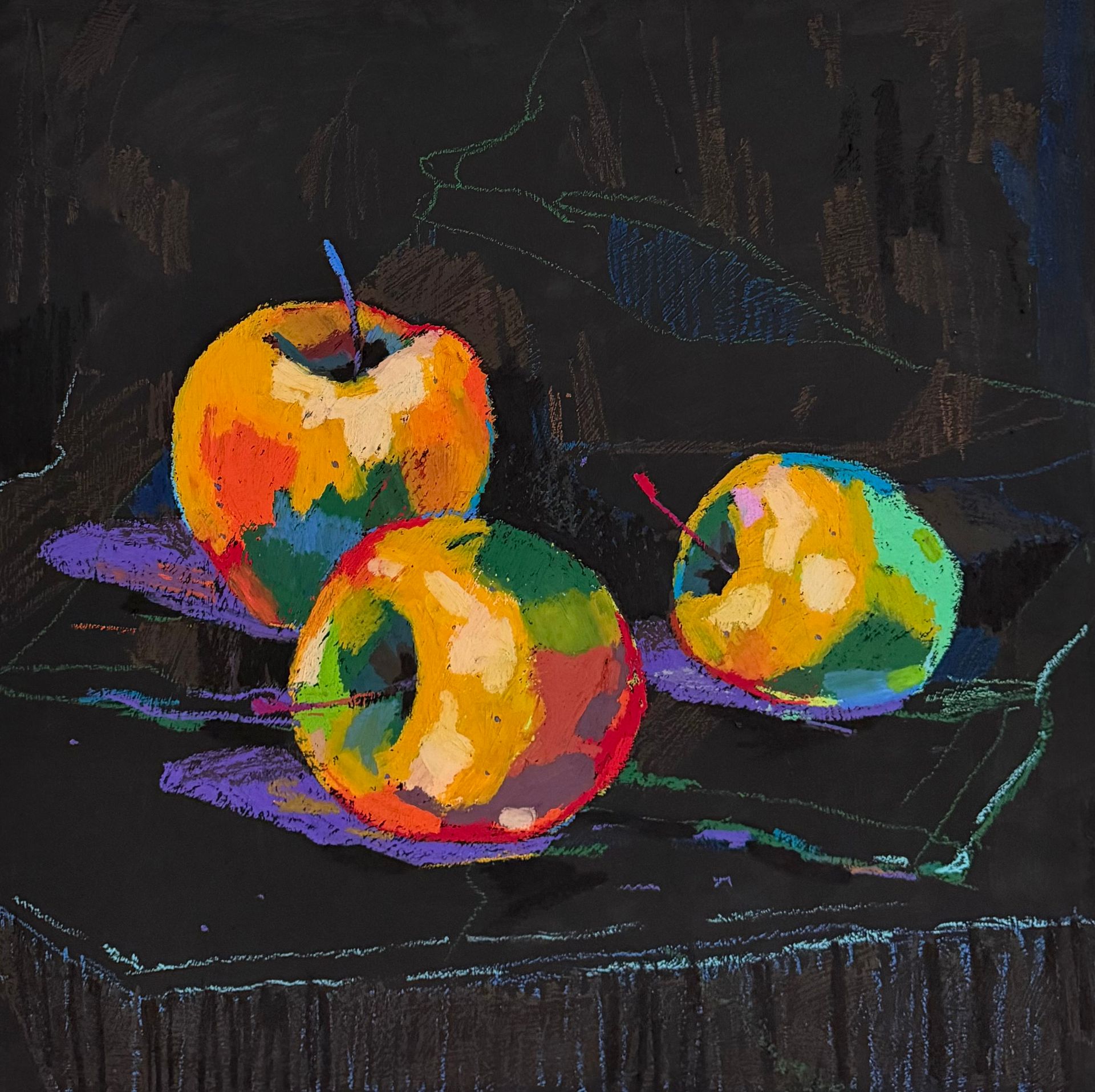 Эвелина Чернуцкая (Картина, живопись - 
                  50 x 50 см) Яблоки 2