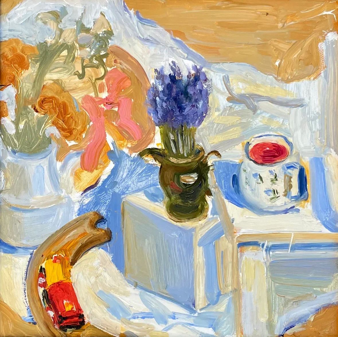 Мария Бацман (Картина, живопись - 
                  30 x 30 см) В депо