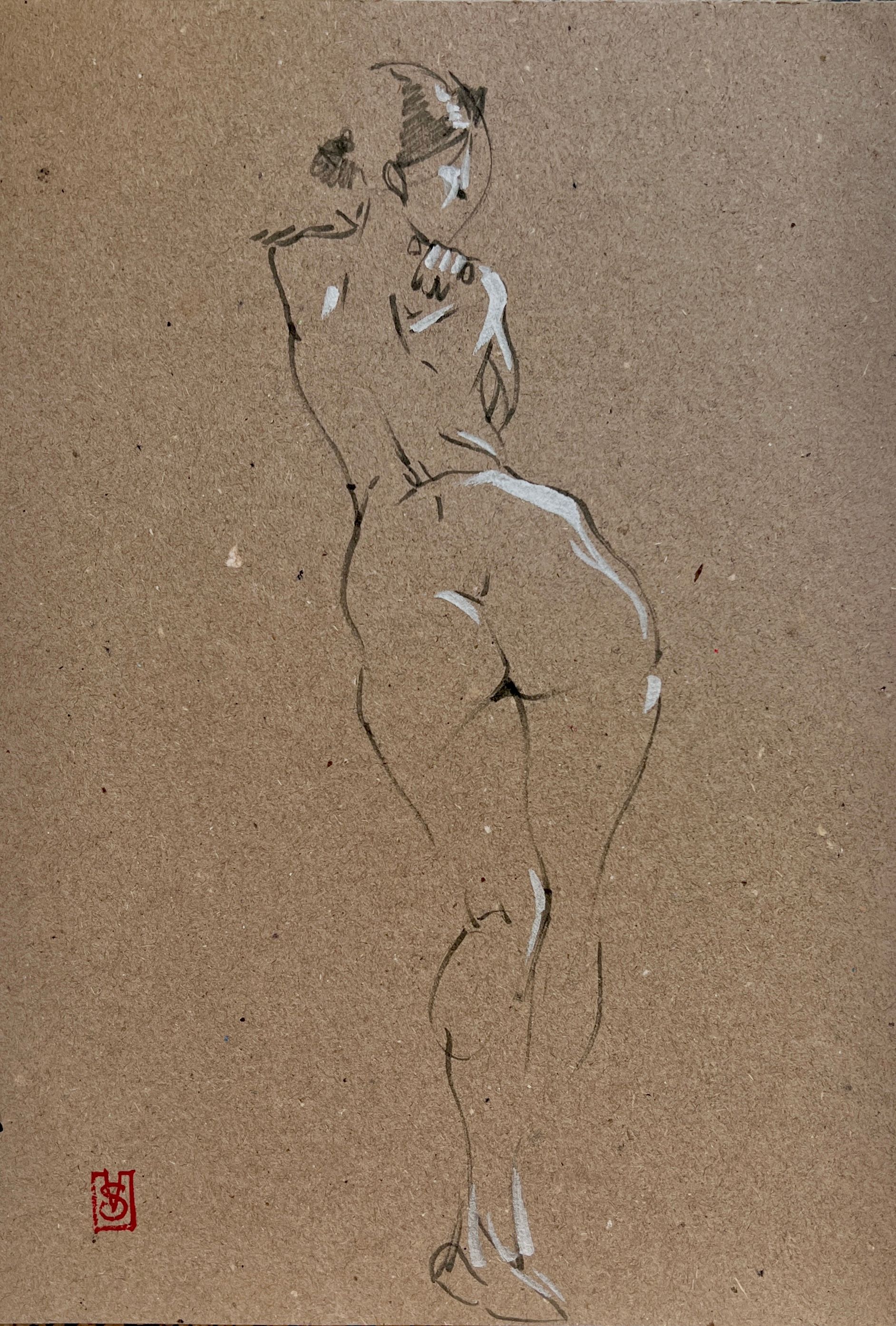 Виктория Севастьянова (Авторская графика - 
                  20 x 30 см) Nu sketch