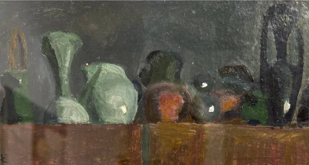 Клара Голицына (Картина, живопись - 
                  22 x 12 см) Кувшины и вазы