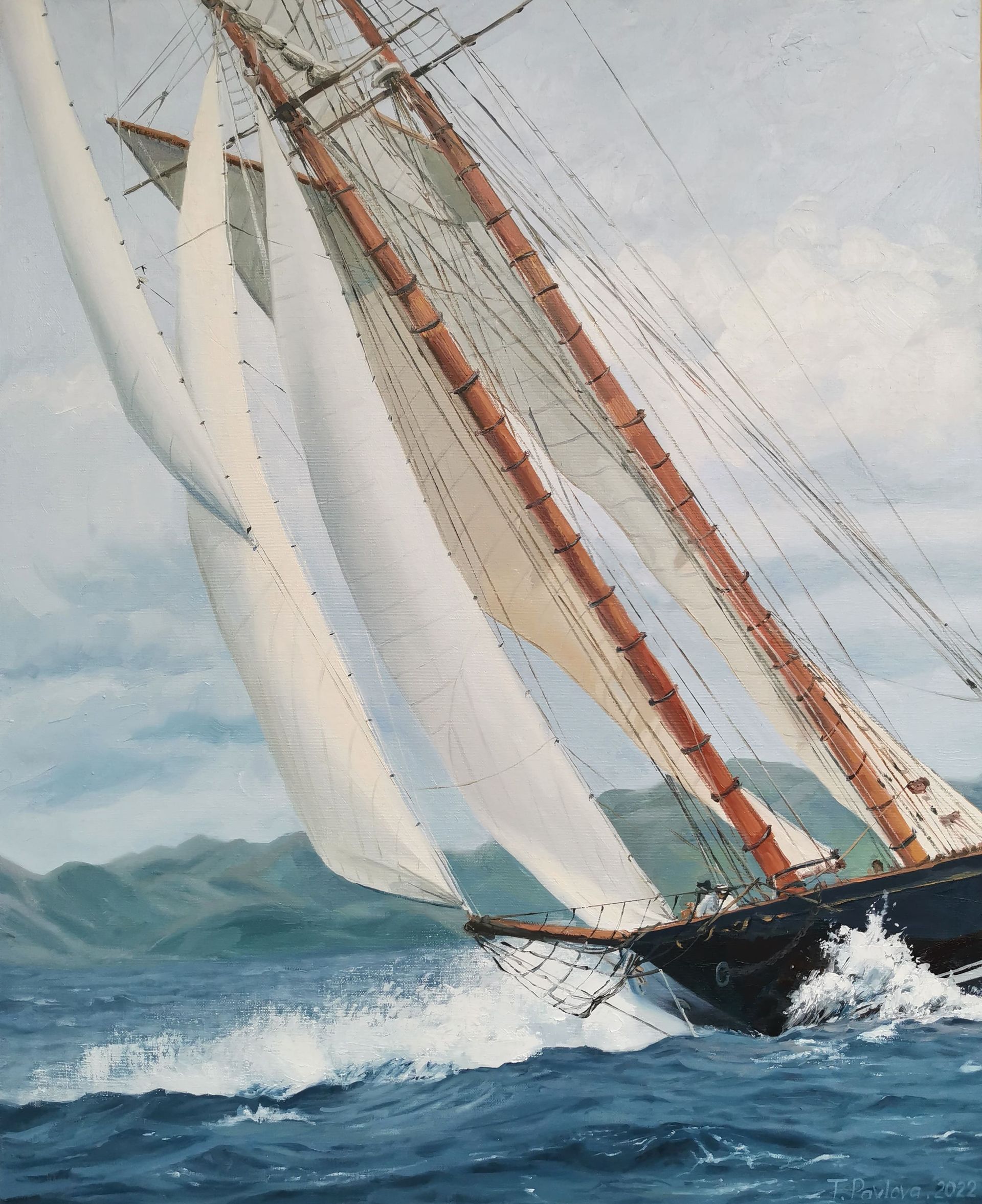 Татьяна Павлова (Картина, живопись - 
                  65 x 80 см) Попутный ветер