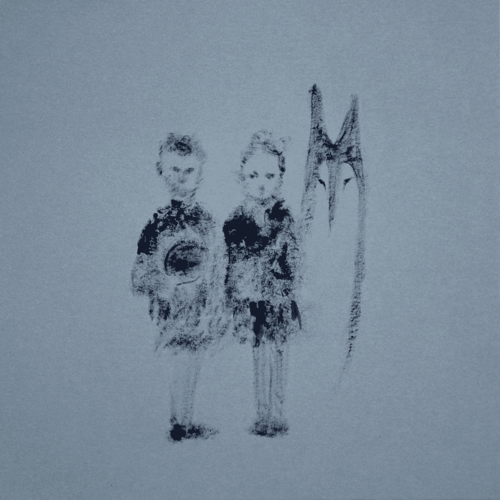 Ольга Минина (Авторская графика - 
                  21 x 21 см) Мы — Рядом #3