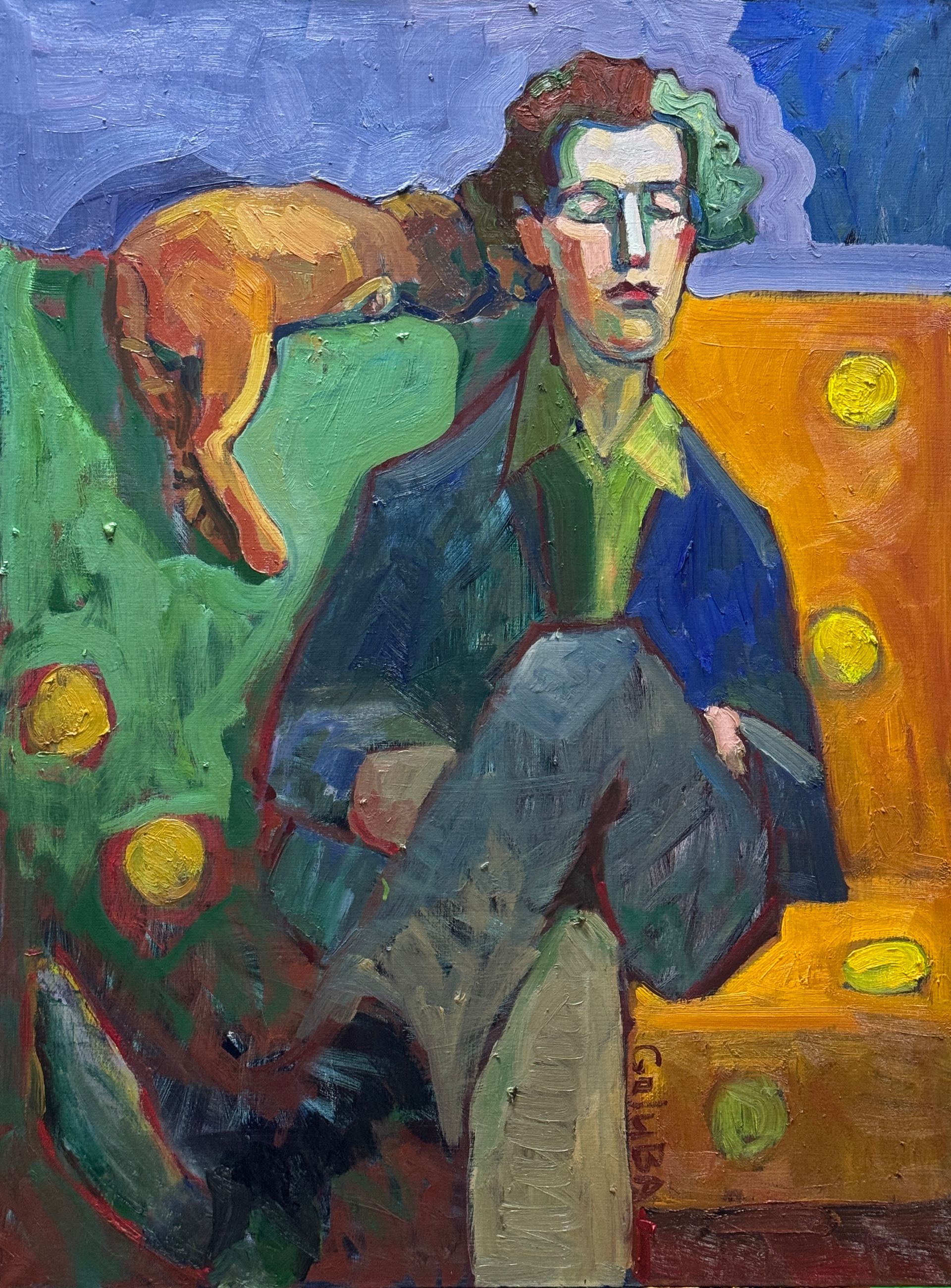 Анна Голубь (Картина, живопись - 
                  60 x 80 см) Вечерние диалоги