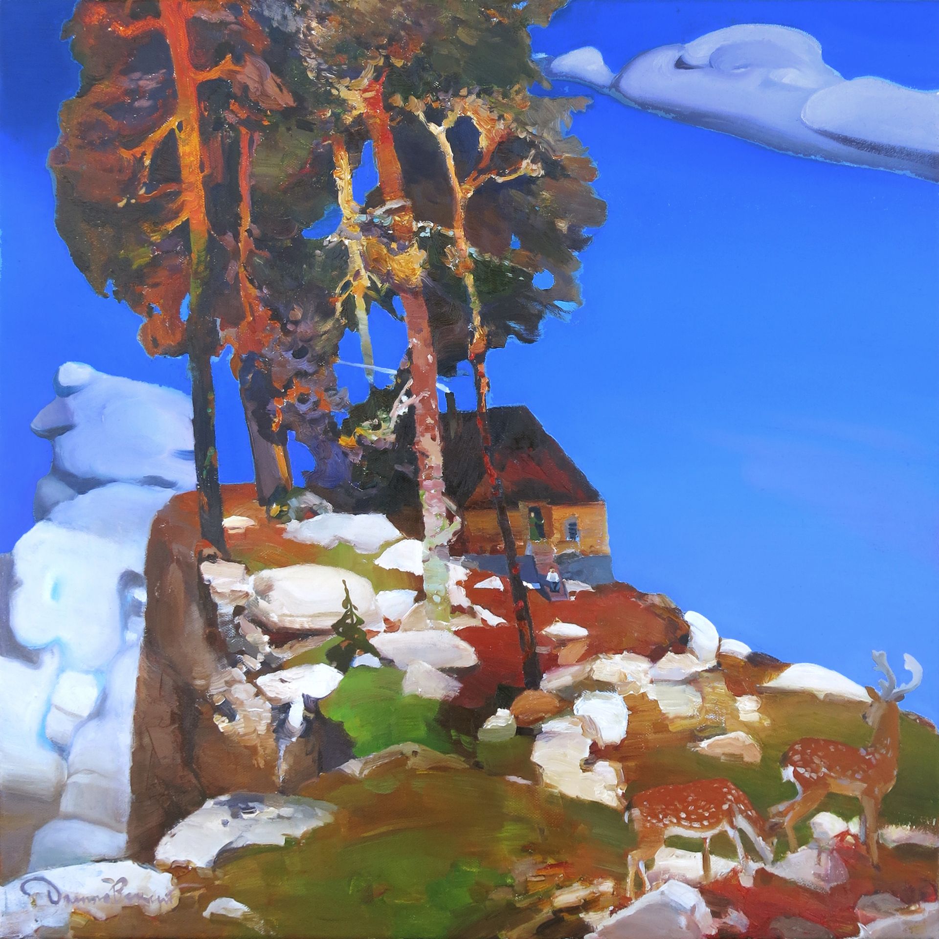Данил Даниловский (Картина, живопись - 
                  70 x 70 см) На семи ветрах