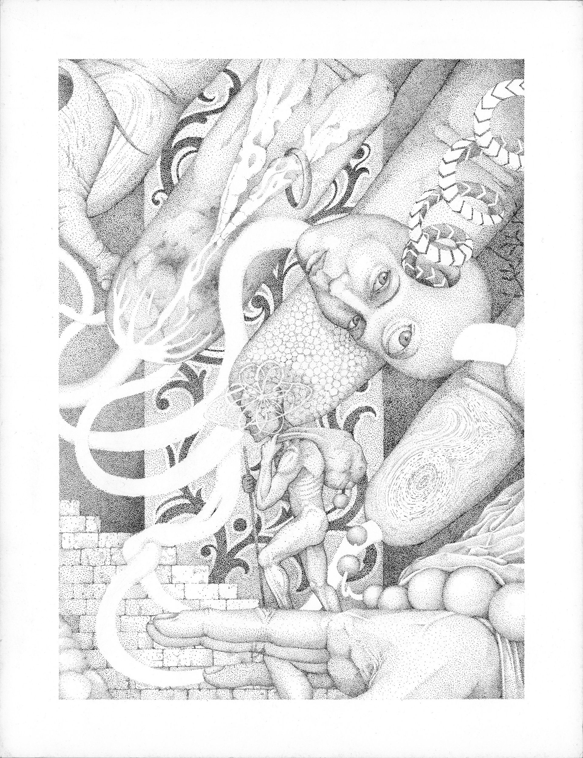 Артем Маганов (Авторская графика - 
                  50 x 65 см) Малое в большом