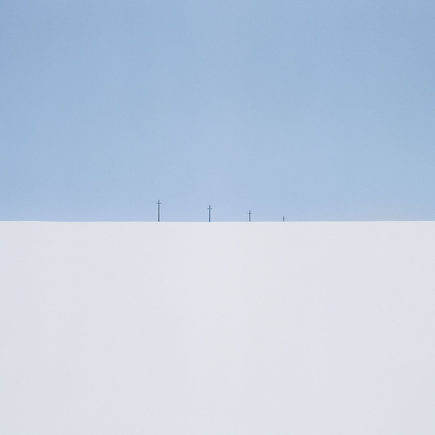 Андрей Белков (Фотография - 
                  60 x 60 см) Winter blues