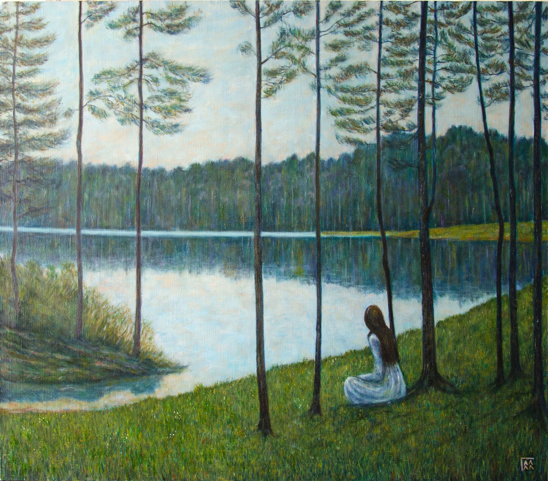 Александр Галяцкий (Картина, живопись - 
                  80 x 70 см) Молчание