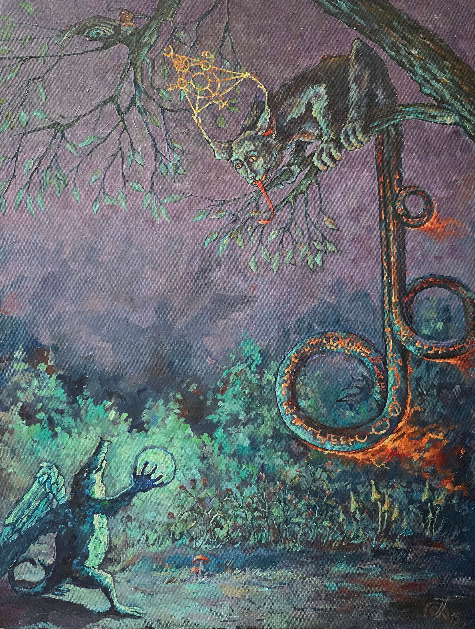 Александр Буданов (Картина, живопись - 
                  60 x 80 см) Сфера особого Внимания