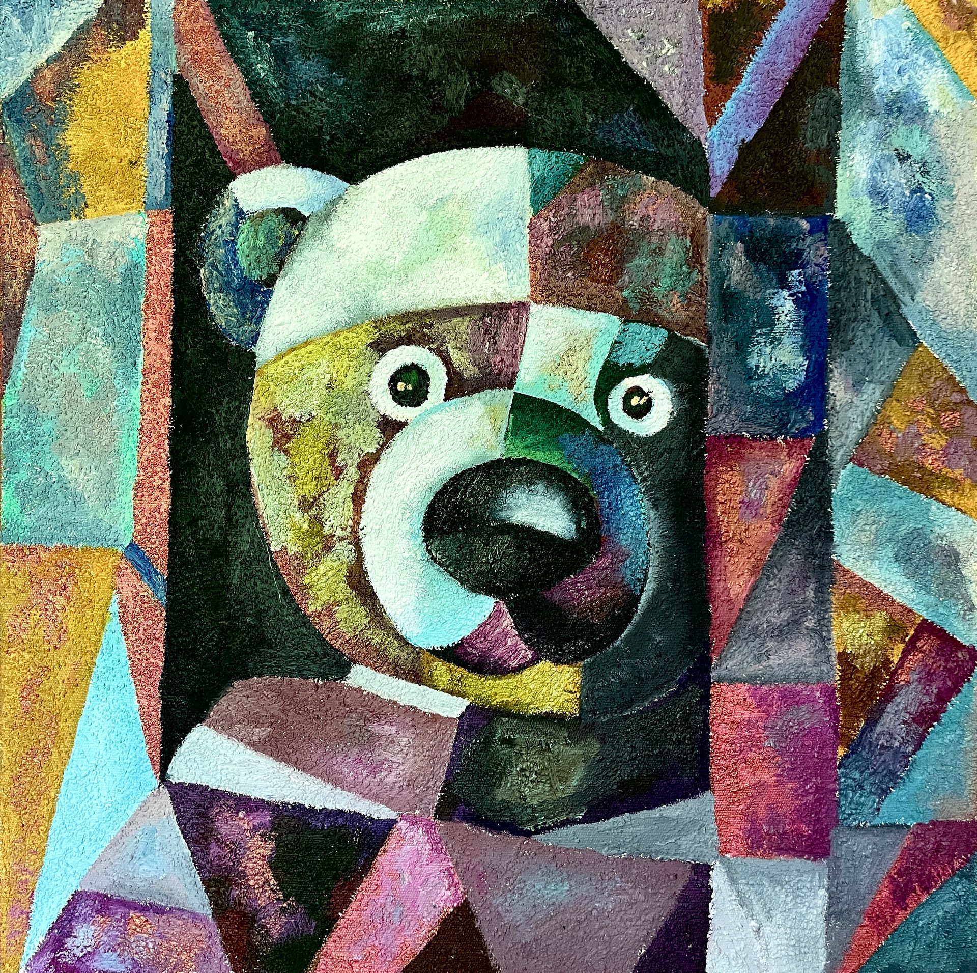 Татьяна Федоровская (Картина, живопись - 
                  60 x 60 см) МИША-ТОЛИК