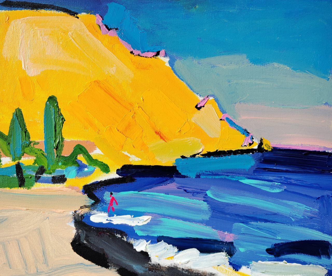 Олеся Лишаева (Картина, живопись - 
                  60 x 50 см) Морской пейзаж