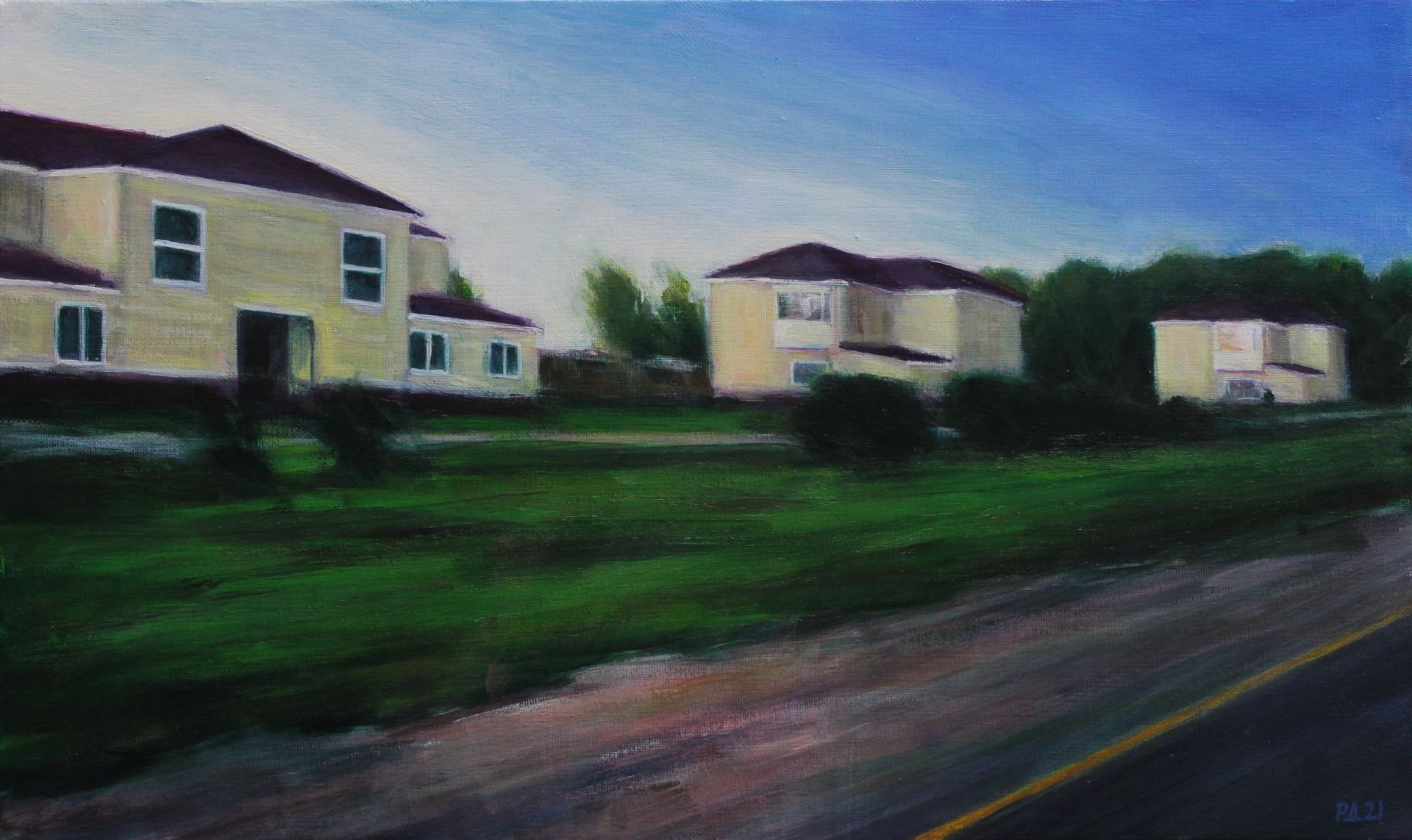 Денис Русаков (Картина, живопись - 
                  50 x 30 см) На закате