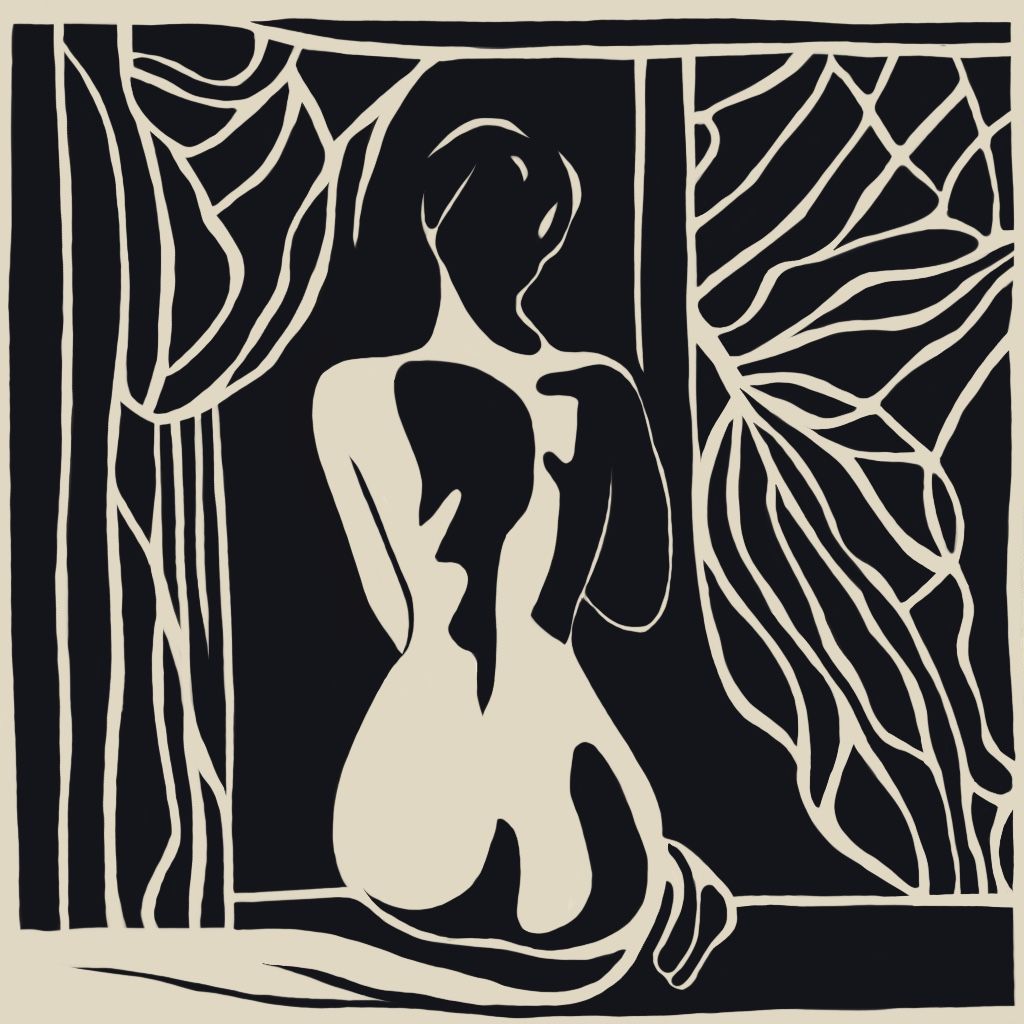 Нина Цориева (Картина, живопись - 
                  50 x 50 см) Nude