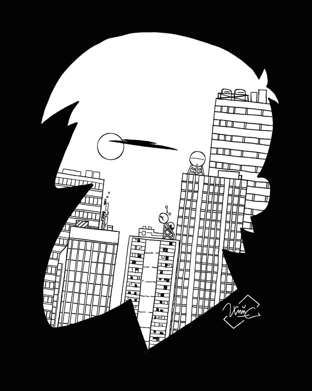 Илья Кейс (Графика цифровая (принты) - 
                  50 x 70 см) Чужая