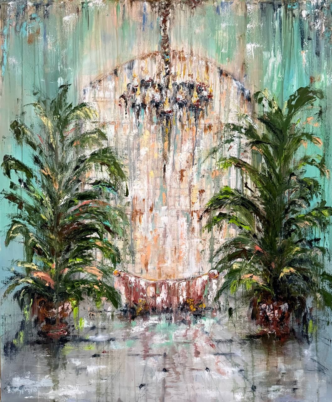 Белла Новинькова (Картина, живопись - 
                  100 x 120 см) Застывший оазис