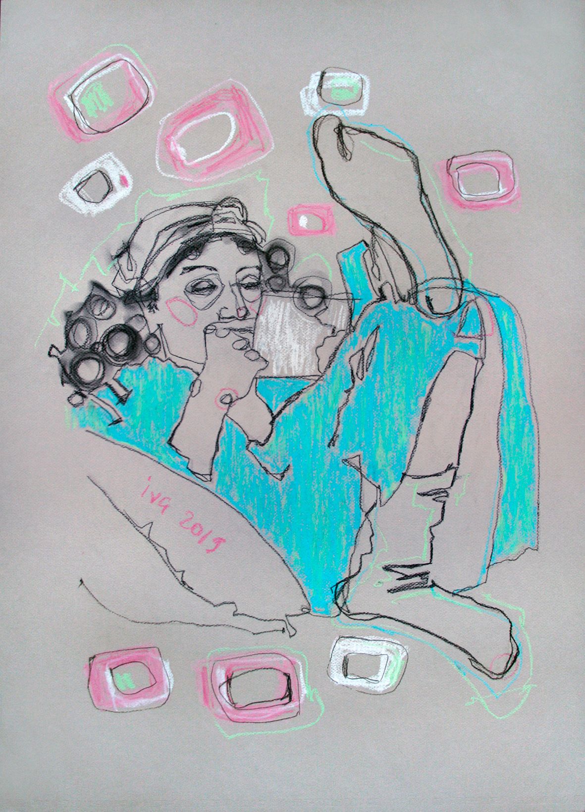 Татьяна Ивченкова (Авторская графика - 
                  50 x 70 см) Письмо