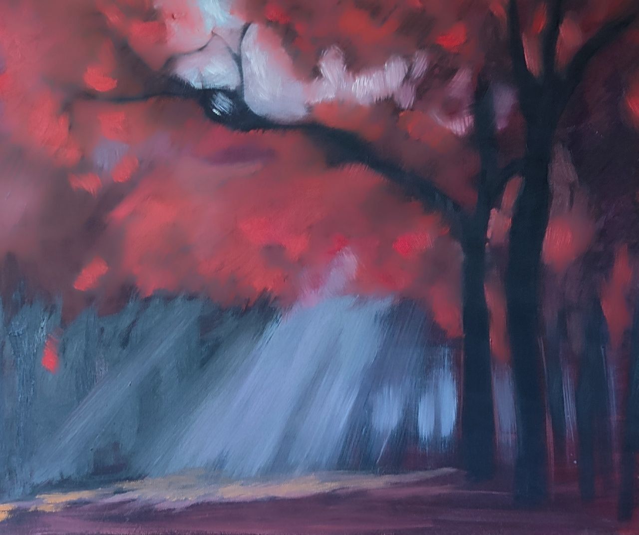 Анастасия Полякова (Картина, живопись - 
                  55 x 46 см) Туман