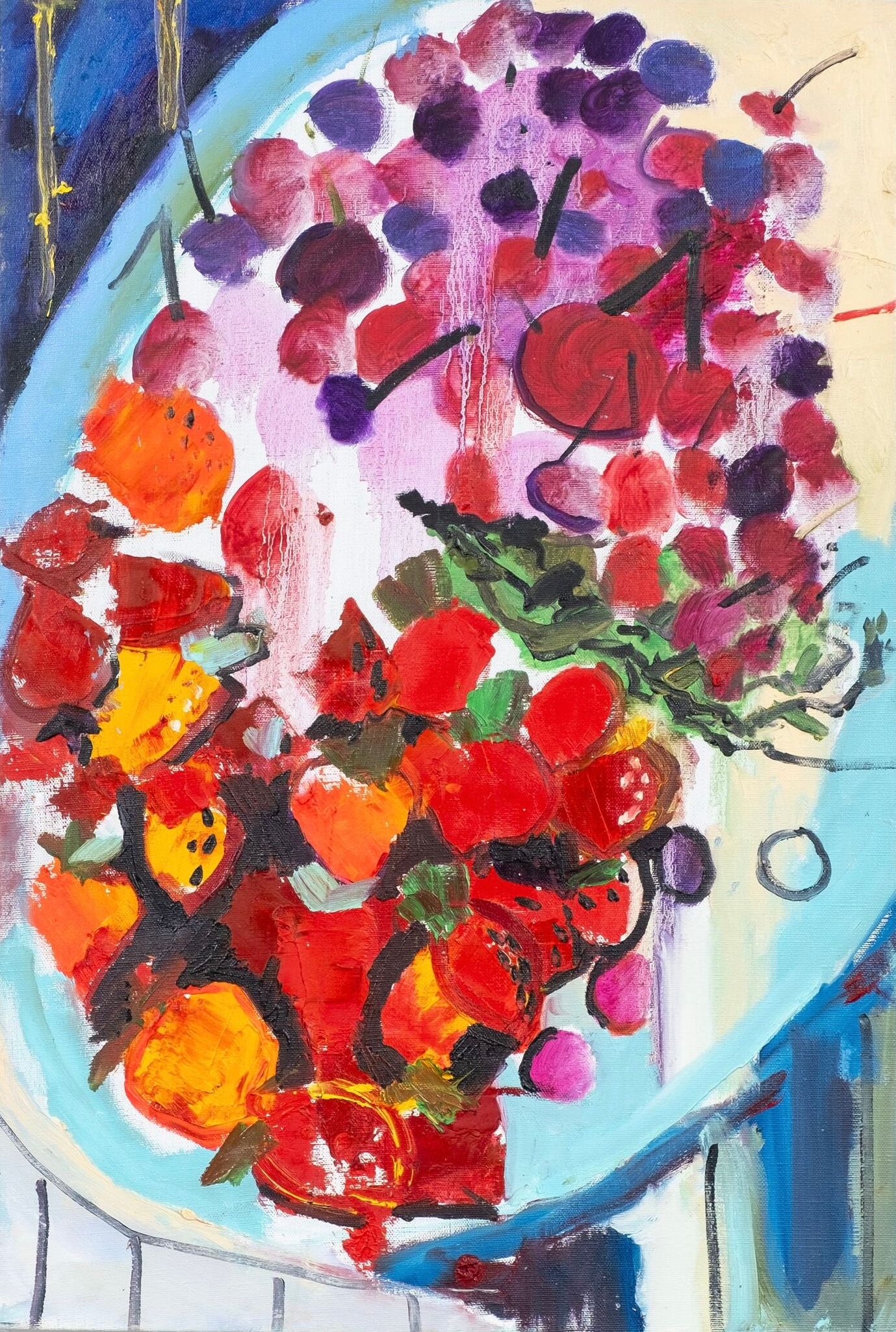 Карина Еганян (Картина, живопись - 
                  45 x 68 см) Ягоды