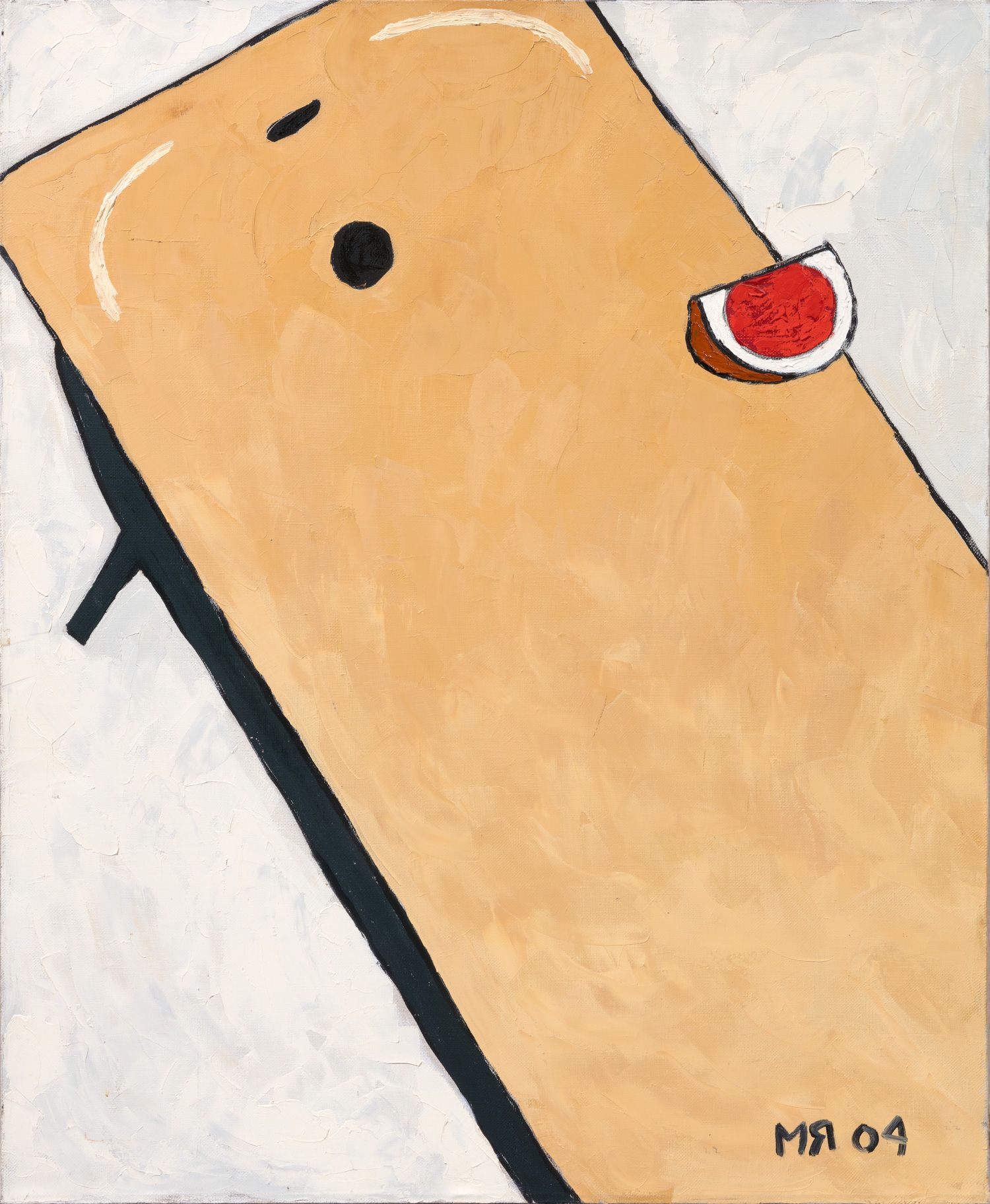 Марсель Ялалов (Картина, живопись - 
                  83 x 101 см) Желтая ванна
