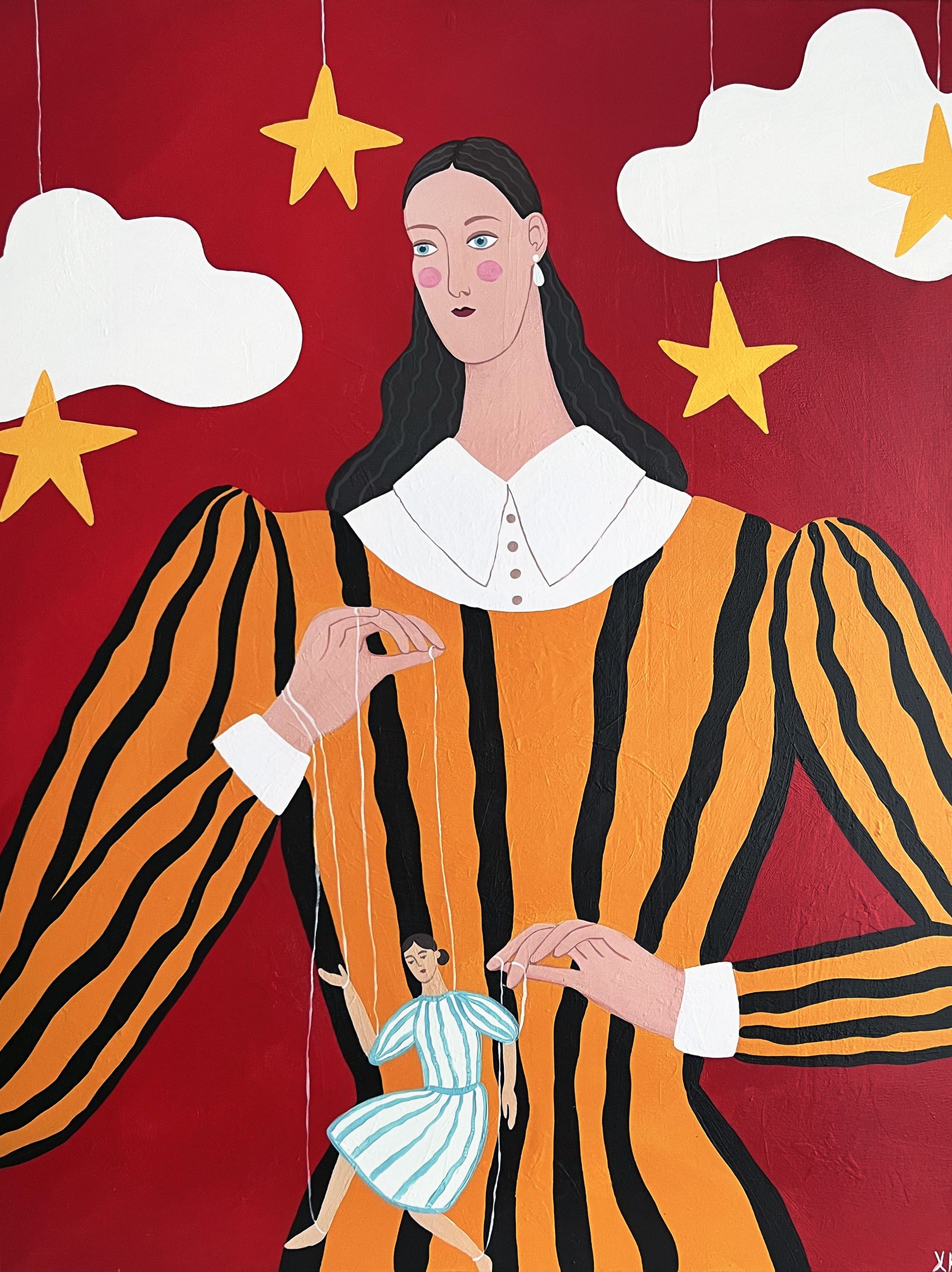 Ксения Хромцова (Картина, живопись - 
                  70 x 90 см) Марионетка