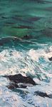 Юлия Арюшина (Картина, живопись - 
                  40 x 50 см) Лигурийское море перед грозой