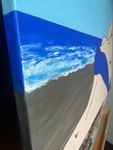 Мария Субботина (Картина, живопись - 
                  80 x 60 см) Морской пейзаж с прохладным ветром