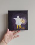 Оливия Лем (Картина, живопись - 
                  15 x 15 см) Фабио в костюме привидения