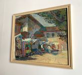 Елизавета Тульчинская (Картина, живопись - 
                  37 x 32.5 см) Бахчисарайский рынок