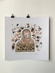Леша Мелки (Графика печатная - 
                  30 x 30 см) Зарни ань