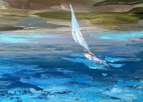 Оксана Горбунова (Картина, живопись - 
                  80 x 40 см) Регата
