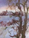 Людмила Кылыч (Авторская графика - 
                  21 x 29 см) Вечереет