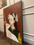 Нина Григель (Картина, живопись - 
                  80 x 100 см) Алиса с козерогом