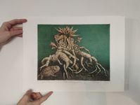 Денис Лотарев (Графика печатная - 
                  44.5 x 34.4 см) Корень алоэ