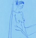 Виктория Севастьянова (Авторская графика - 
                  21 x 25 см) Nude life drawing 032