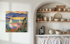 Нина Цориева (Картина, живопись - 
                  70 x 70 см) Морской пейзаж