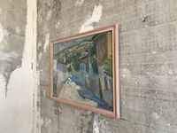 Елизавета Тульчинская (Картина, живопись - 
                  40 x 39 см) Улица. Этюд