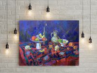 Ева Гец (Картина, живопись - 
                  80 x 60 см) Праздник ковра