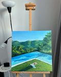 Ксения Карих (Картина, живопись - 
                  50 x 50 см) Наслаждение